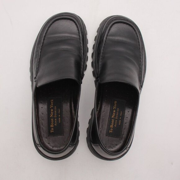 To Boot New York Black Leather Loafer Men\'s Size 8.5 Chunky Big Sole Shoes main image 7